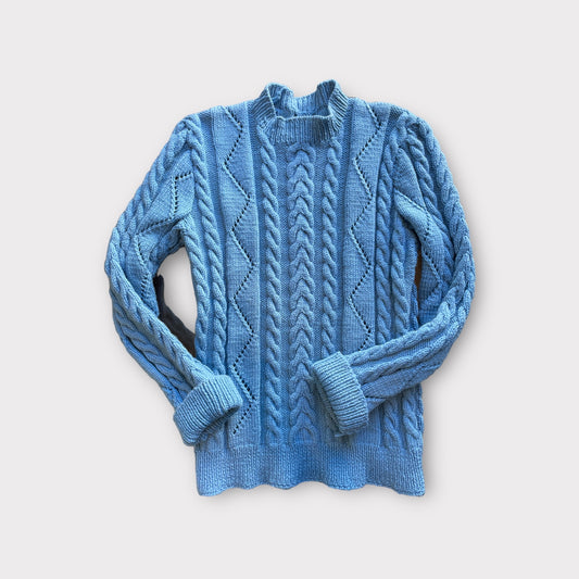 Blue wool sweater - size s m