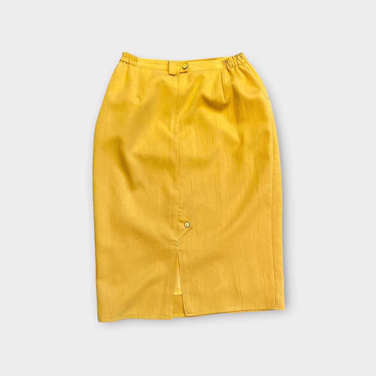 Yellow mustard skirt - high waist