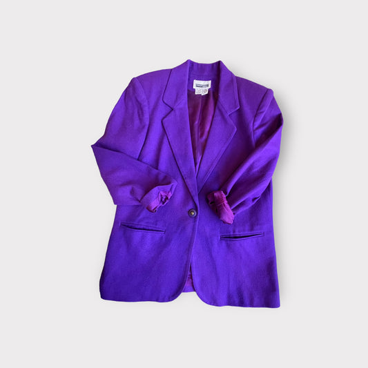 Purple 100% wool jacket