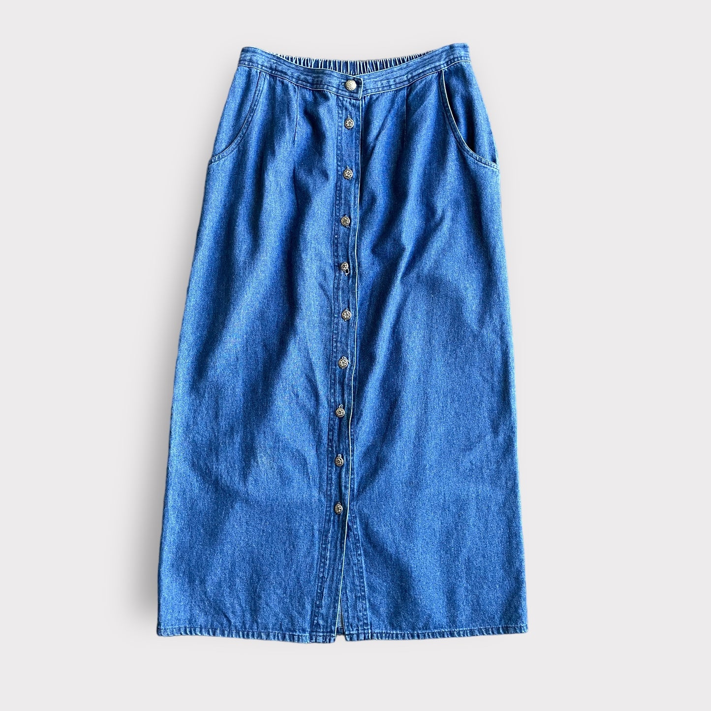 Denim skirt 3/4 length - size 14