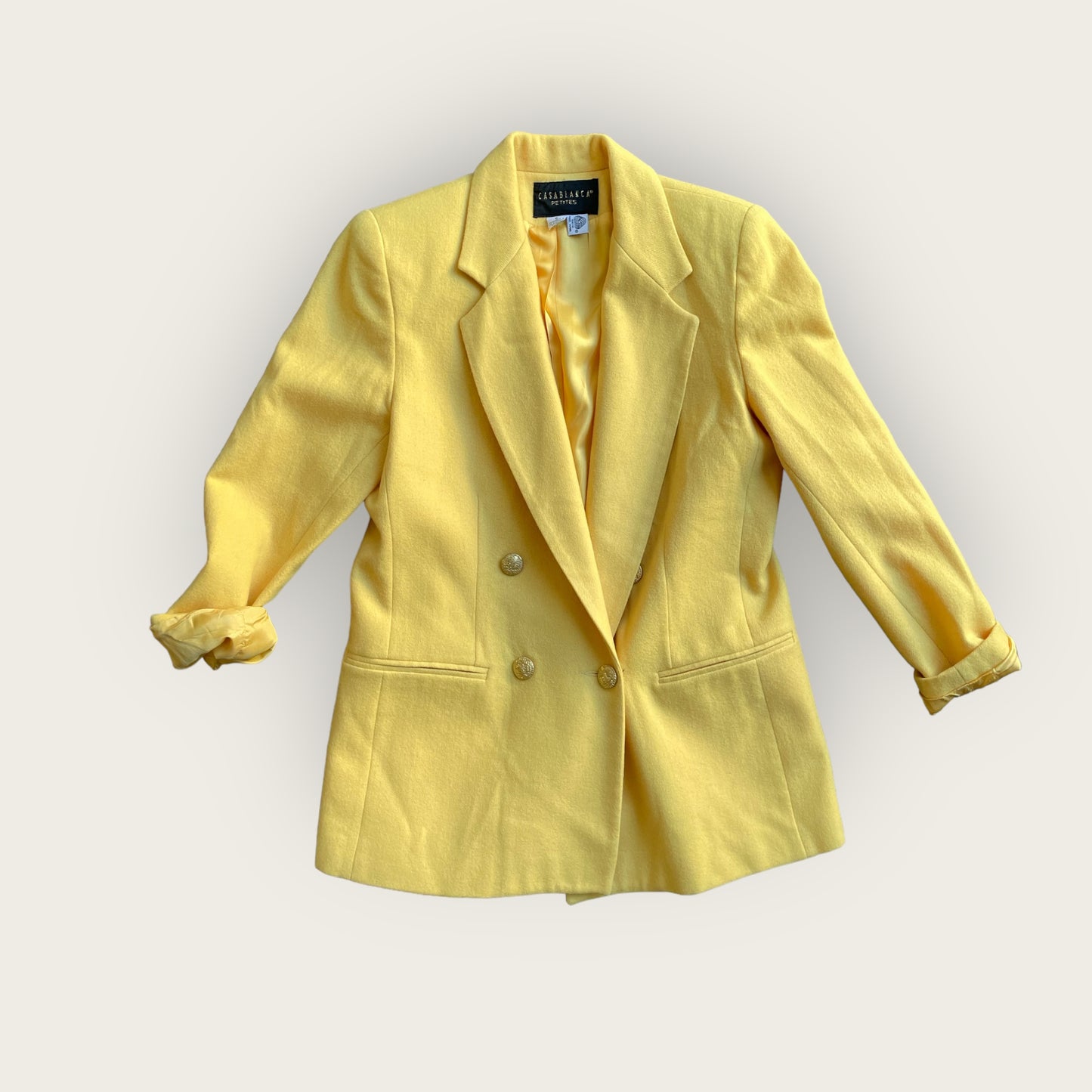 Casablanca Yellow wool blazer