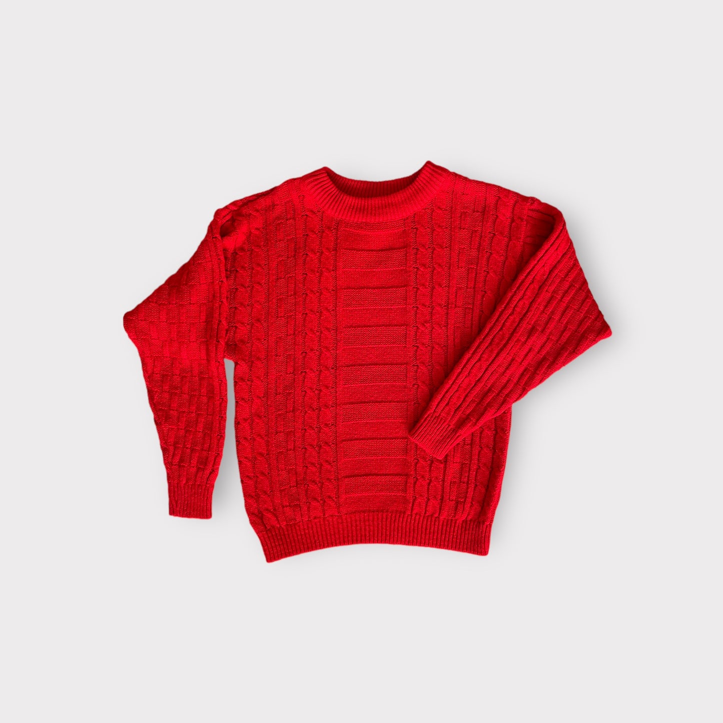 Vermillion red sweater - small -
