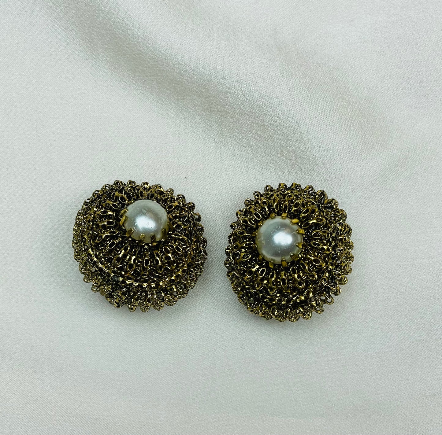French 1960s clip earrings